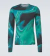 Aztech Mountain Aztech Next To Skin Printed Ski Top In Blue