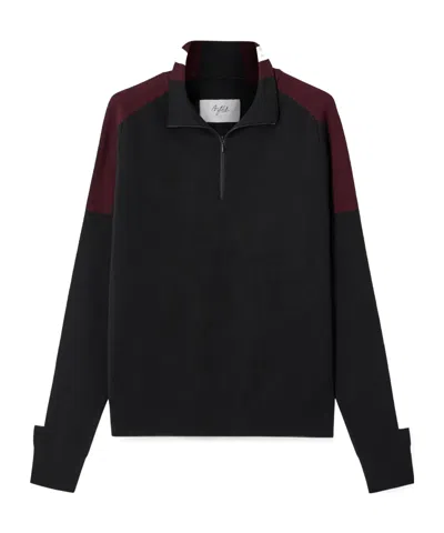 Aztech Mountain Caroline Color-block Wool-blend Sweater In Brown
