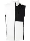 Aztech Mountain Colour-block Zipped Vest In Black