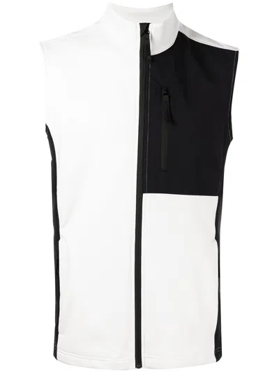 Aztech Mountain Colour-block Zipped Vest In Black