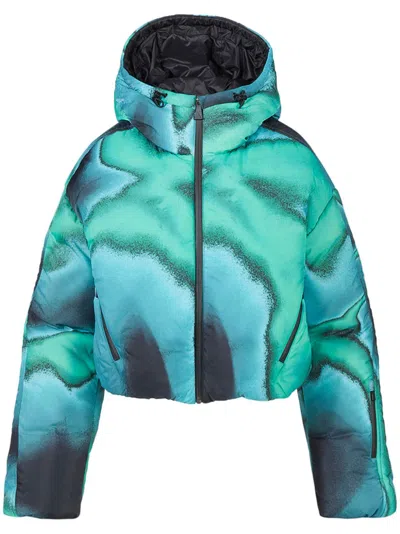 Aztech Mountain Daisy Nuke Hooded Ski Jacket In Blue