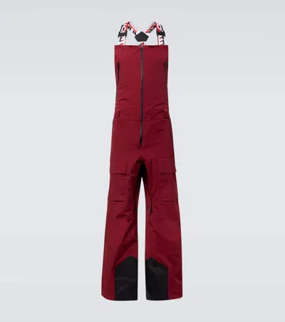 Aztech Mountain Hayden Ski Salopettes In Red