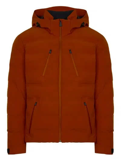 Aztech Mountain Hooded Nuke Ski Jacket In Orange