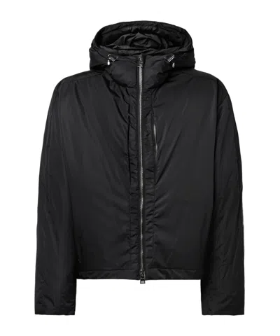 Aztech Mountain Hooded Padded Plaid Down Ski Jacket In Black