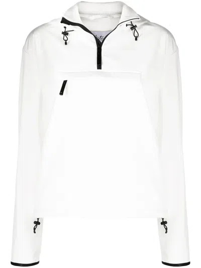 Aztech Mountain Hut Fleece Hoodie In White