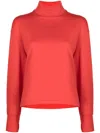 Aztech Mountain El Paradiso Roll Neck Sweater In Red