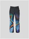 Aztech Mountain Logo-print Ski Trousers In 蓝色