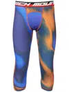 Aztech Mountain Logo-waistband Leggings In Blue