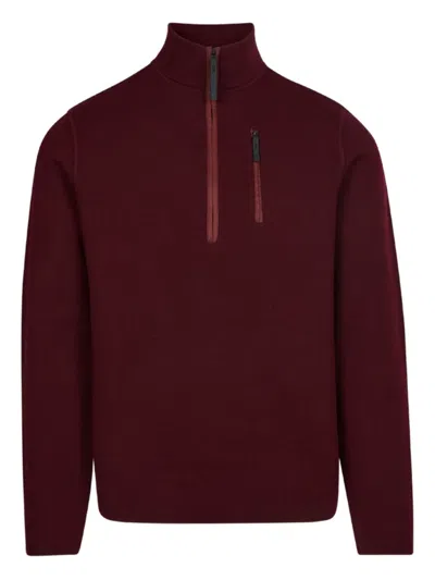 Aztech Mountain Matterhorn Half-zip Sweater In Burgundy
