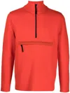Aztech Mountain Matterhorn Half-zip Sweater In Orange