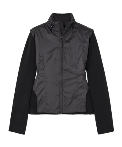 Aztech Mountain Matterhorn Paneled Wool Jacket In Black