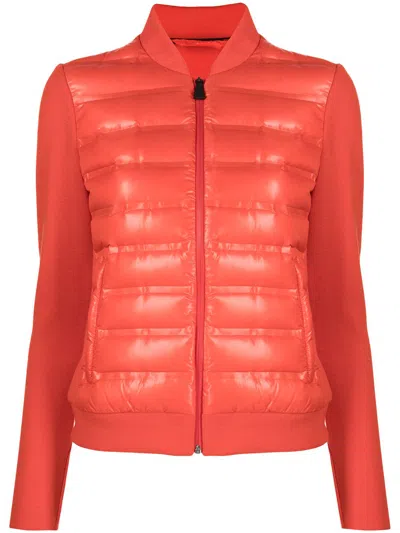 Aztech Mountain Nell Down Cardigan In Orange