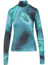 Aztech Mountain Next To Skin Ski Top In Blue