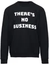 Aztech Mountain No Biz Slogan-print Sweatshirt In Black