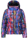 Aztech Mountain Nuke Abstract-print Padded Jacket In Blue