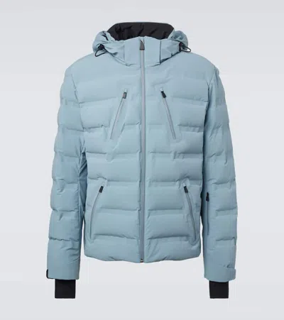 Aztech Mountain Nuke Hooded Down Ski Jacket In Blue