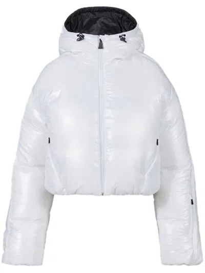 Aztech Mountain Nuke Hooded Ski Jacket In 白色