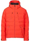 Aztech Mountain Nuke Hooded Ski Jacket In Red