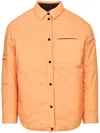 Aztech Mountain Pillow Puffer Shirt Jacket In Orange