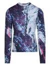 Aztech Mountain Printed Performance Top In Blue