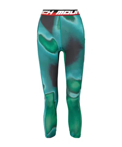 Aztech Mountain Next To Skin Printed Stretch-jersey Leggings In Blue