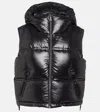Aztech Mountain Snowbird Cropped Down Vest In Black