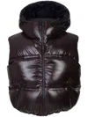 Aztech Mountain Snowbird Padded Hooded Vest In Brown