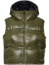 Aztech Mountain Snowbird Padded Hooded Vest In Green
