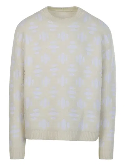 Aztech Mountain Snowflake Crew-neck Sweater In Gold