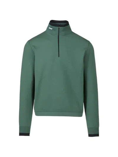 Aztech Mountain St. Moritz Half-zip Angus Sweater In Green
