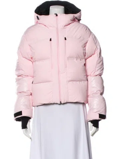 Pre-owned Aztech Mountain Striped Parka In Pink