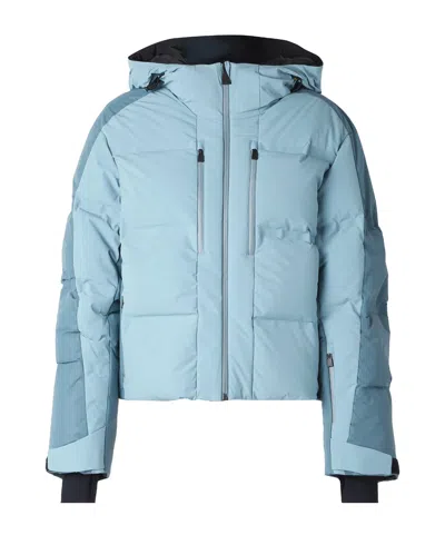 Aztech Mountain Super Nuke Two-tone Padded Shell Down Ski Jacket In Blue