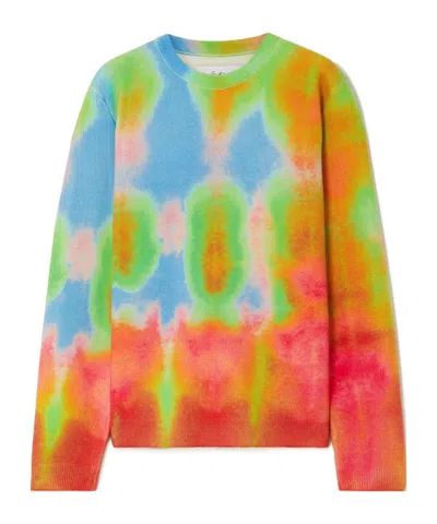 Aztech Mountain Tie-dye Cashmere Sweater In Multi