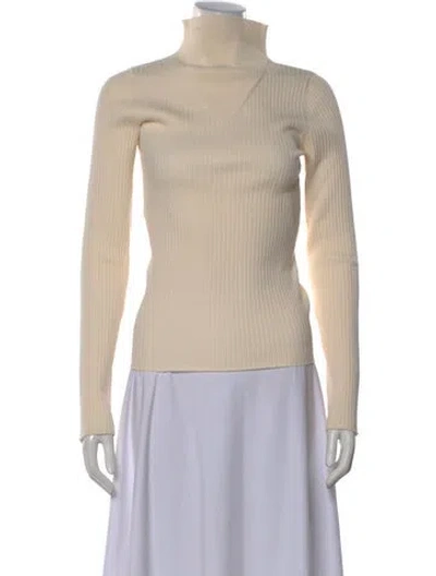 Pre-owned Aztech Mountain Turtleneck Long Sleeve Top In Neutral