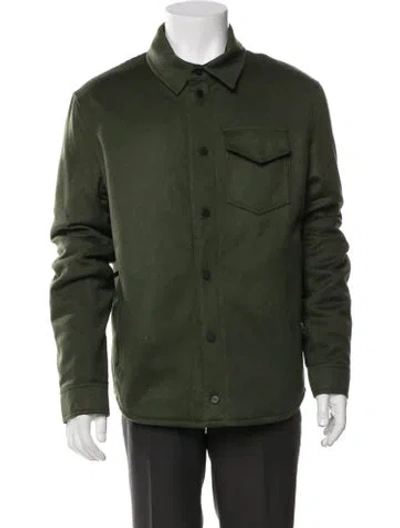 Pre-owned Aztech Mountain Virgin Wool Jacket In Green