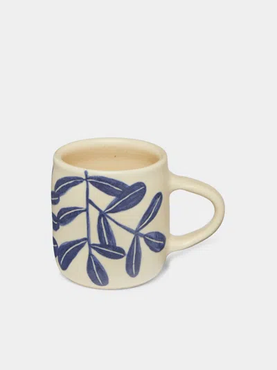 Azul Patagonia Flying Bird Hand-painted Ceramic Mugs (set Of 2) In Multi