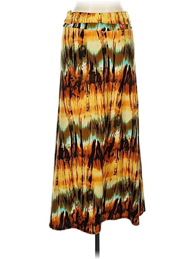 Pre-owned Azules Casual Skirt In Yellow