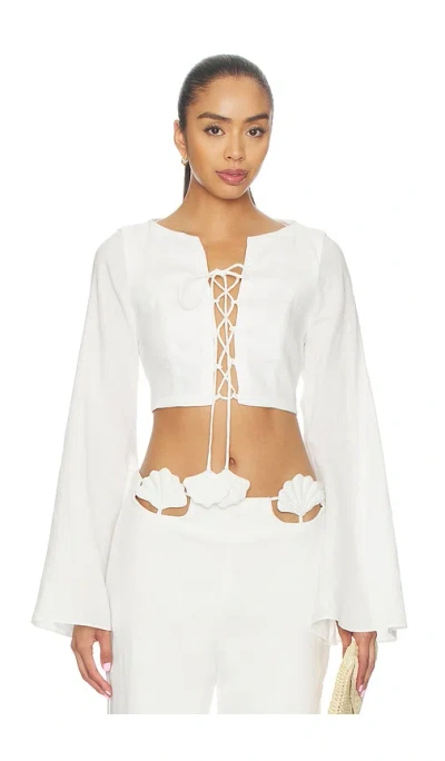 Azulu Amelie Top In White