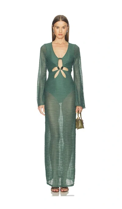 Azulu Dali Dress In Sacramento Green
