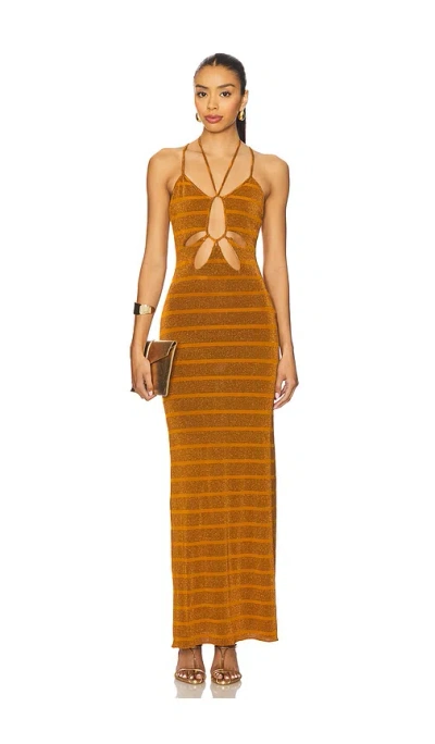 Azulu Dalia Dress In Brown