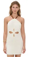 Azulu Drea Linen Cutout Mini Dress