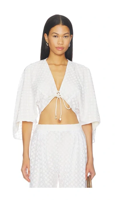 Azulu Elif Top In White