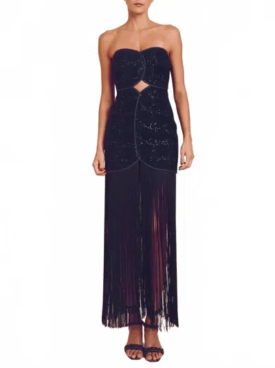 Azulu Joaquina Dress In Navy In Blue
