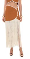 Azulu Joelle Skirt Cognac In Brown