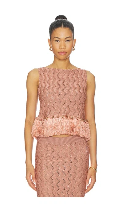 Azulu Lorenzo Top In Pink