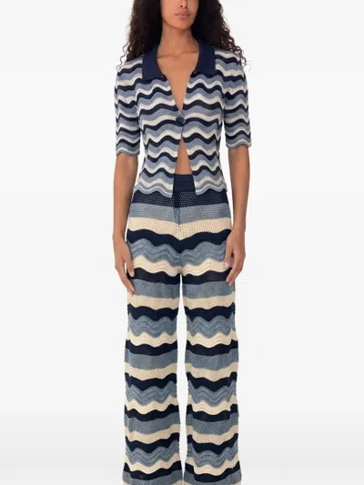 Azulu Martina Polo Top In Multi