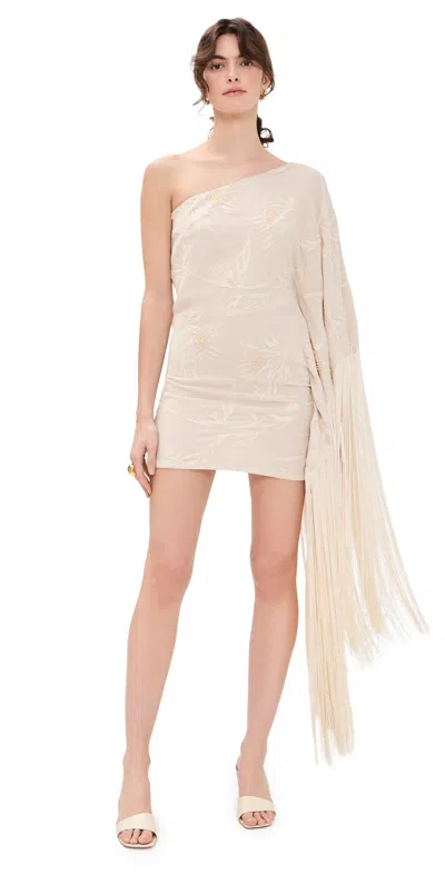 Azulu Oli Dress Bone In Brown