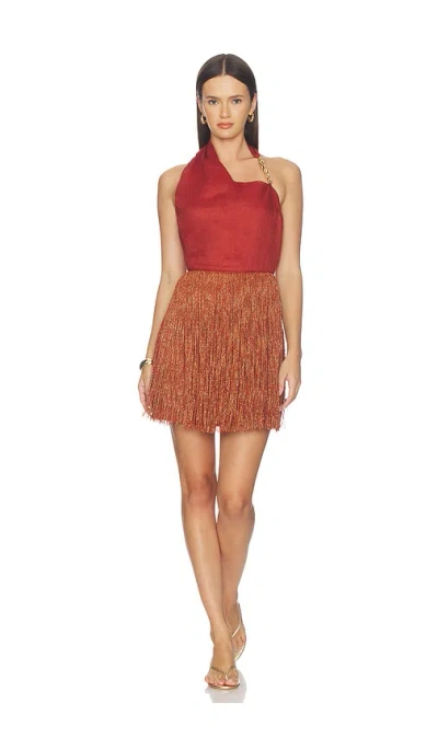 Azulu Palmer Dress In Silver