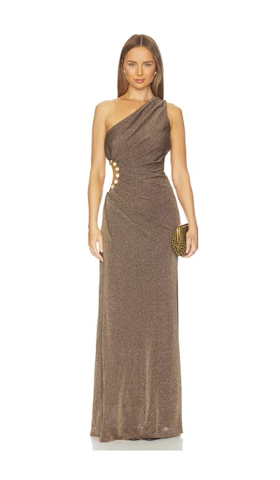 Azulu Rousseau Dress In Brown