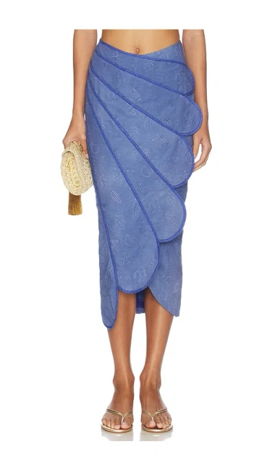 Azulu Sango Skirt In Deep Sea Seashells